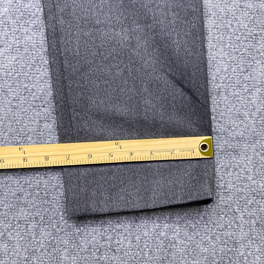 Banana Republic Mens Slim Fit Flannel Wool Trousers Charcoal Grey Sz 30 384412